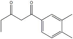 1-(3,4-dimethylphenyl)pentane-1,3-dione 结构式