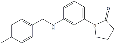 1-(3-{[(4-methylphenyl)methyl]amino}phenyl)pyrrolidin-2-one 结构式