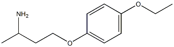 1-(3-aminobutoxy)-4-ethoxybenzene 结构式