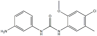 1-(3-aminophenyl)-3-(4-chloro-2-methoxy-5-methylphenyl)urea 结构式