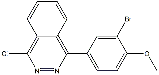 1-(3-bromo-4-methoxyphenyl)-4-chlorophthalazine 结构式