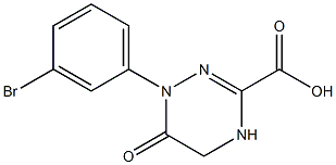 1-(3-bromophenyl)-6-oxo-1,4,5,6-tetrahydro-1,2,4-triazine-3-carboxylic acid 结构式