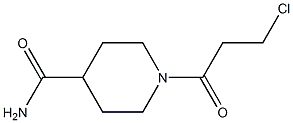 1-(3-chloropropanoyl)piperidine-4-carboxamide 结构式