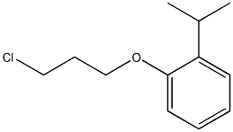 1-(3-chloropropoxy)-2-(propan-2-yl)benzene 结构式