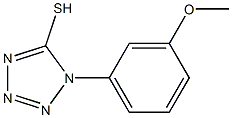 1-(3-methoxyphenyl)-1H-1,2,3,4-tetrazole-5-thiol 结构式