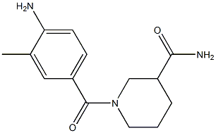 1-(4-amino-3-methylbenzoyl)piperidine-3-carboxamide 结构式