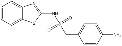 1-(4-aminophenyl)-N-(1,3-benzothiazol-2-yl)methanesulfonamide 结构式