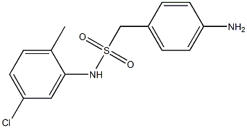 1-(4-aminophenyl)-N-(5-chloro-2-methylphenyl)methanesulfonamide 结构式