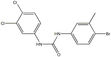 1-(4-bromo-3-methylphenyl)-3-(3,4-dichlorophenyl)urea 结构式