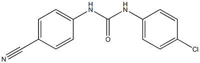 1-(4-chlorophenyl)-3-(4-cyanophenyl)urea 结构式
