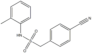 1-(4-cyanophenyl)-N-(2-methylphenyl)methanesulfonamide 结构式