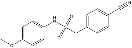 1-(4-cyanophenyl)-N-(4-methoxyphenyl)methanesulfonamide 结构式