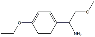 1-(4-ethoxyphenyl)-2-methoxyethanamine 结构式