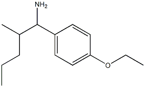 1-(4-ethoxyphenyl)-2-methylpentan-1-amine 结构式