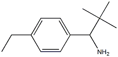 1-(4-ethylphenyl)-2,2-dimethylpropan-1-amine 结构式