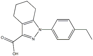 1-(4-ethylphenyl)-4,5,6,7-tetrahydro-1H-indazole-3-carboxylic acid 结构式