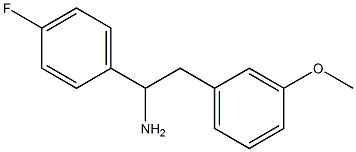 1-(4-fluorophenyl)-2-(3-methoxyphenyl)ethanamine 结构式