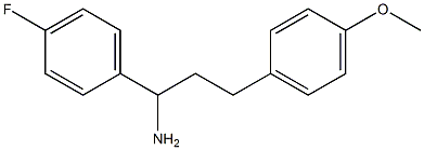 1-(4-fluorophenyl)-3-(4-methoxyphenyl)propan-1-amine 结构式