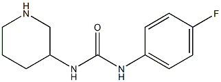 1-(4-fluorophenyl)-3-piperidin-3-ylurea 结构式