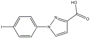 1-(4-iodophenyl)-1H-pyrazole-3-carboxylic acid 结构式