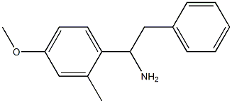 1-(4-methoxy-2-methylphenyl)-2-phenylethan-1-amine 结构式