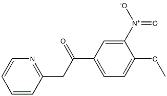 1-(4-methoxy-3-nitrophenyl)-2-(pyridin-2-yl)ethan-1-one 结构式