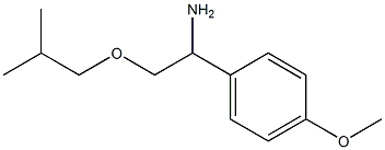 1-(4-methoxyphenyl)-2-(2-methylpropoxy)ethan-1-amine 结构式