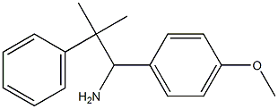 1-(4-methoxyphenyl)-2-methyl-2-phenylpropan-1-amine 结构式