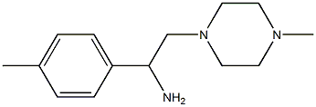 1-(4-methylphenyl)-2-(4-methylpiperazin-1-yl)ethanamine 结构式