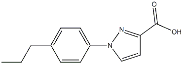 1-(4-propylphenyl)-1H-pyrazole-3-carboxylic acid 结构式