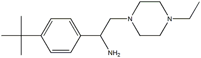 1-(4-tert-Butyl-phenyl)-2-(4-ethyl-piperazin-1-yl)-ethylamine 结构式