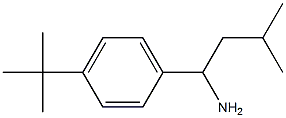 1-(4-tert-butylphenyl)-3-methylbutan-1-amine 结构式