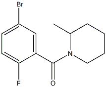 1-(5-bromo-2-fluorobenzoyl)-2-methylpiperidine 结构式