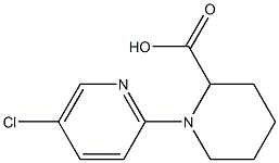 1-(5-chloropyridin-2-yl)piperidine-2-carboxylic acid 结构式