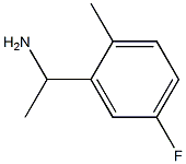 1-(5-氟-2-甲基苯基)乙-1-胺盐酸盐 结构式