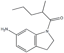 1-(6-amino-2,3-dihydro-1H-indol-1-yl)-2-methylpentan-1-one 结构式