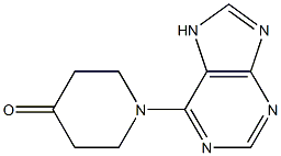 1-(7H-purin-6-yl)piperidin-4-one 结构式