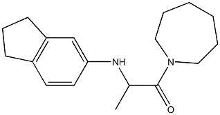 1-(azepan-1-yl)-2-(2,3-dihydro-1H-inden-5-ylamino)propan-1-one 结构式