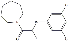 1-(azepan-1-yl)-2-[(3,5-dichlorophenyl)amino]propan-1-one 结构式