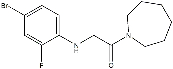 1-(azepan-1-yl)-2-[(4-bromo-2-fluorophenyl)amino]ethan-1-one 结构式