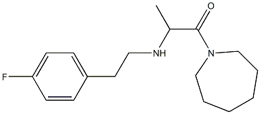 1-(azepan-1-yl)-2-{[2-(4-fluorophenyl)ethyl]amino}propan-1-one 结构式