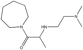 1-(azepan-1-yl)-2-{[2-(dimethylamino)ethyl]amino}propan-1-one 结构式