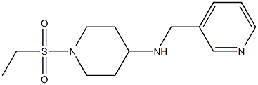 1-(ethanesulfonyl)-N-(pyridin-3-ylmethyl)piperidin-4-amine 结构式