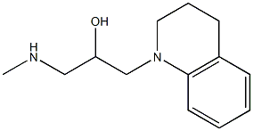 1-(methylamino)-3-(1,2,3,4-tetrahydroquinolin-1-yl)propan-2-ol 结构式