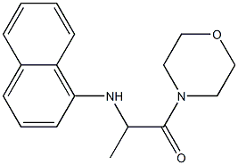 1-(morpholin-4-yl)-2-(naphthalen-1-ylamino)propan-1-one 结构式