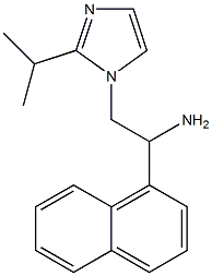 1-(naphthalen-1-yl)-2-[2-(propan-2-yl)-1H-imidazol-1-yl]ethan-1-amine 结构式