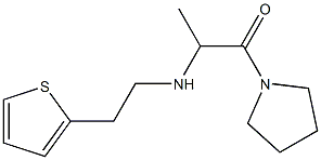 1-(pyrrolidin-1-yl)-2-{[2-(thiophen-2-yl)ethyl]amino}propan-1-one 结构式