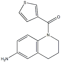 1-(thiophen-3-ylcarbonyl)-1,2,3,4-tetrahydroquinolin-6-amine 结构式