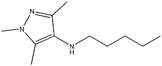 1,3,5-trimethyl-N-pentyl-1H-pyrazol-4-amine 结构式