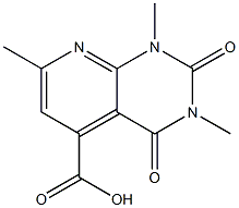 1,3,7-trimethyl-2,4-dioxo-1H,2H,3H,4H-pyrido[2,3-d]pyrimidine-5-carboxylic acid 结构式